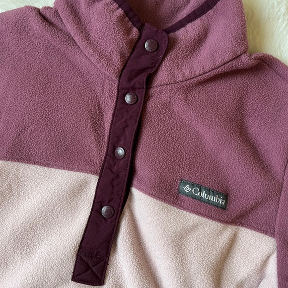 Columbia pink fleece pullover XS - Picture 2 of 5
